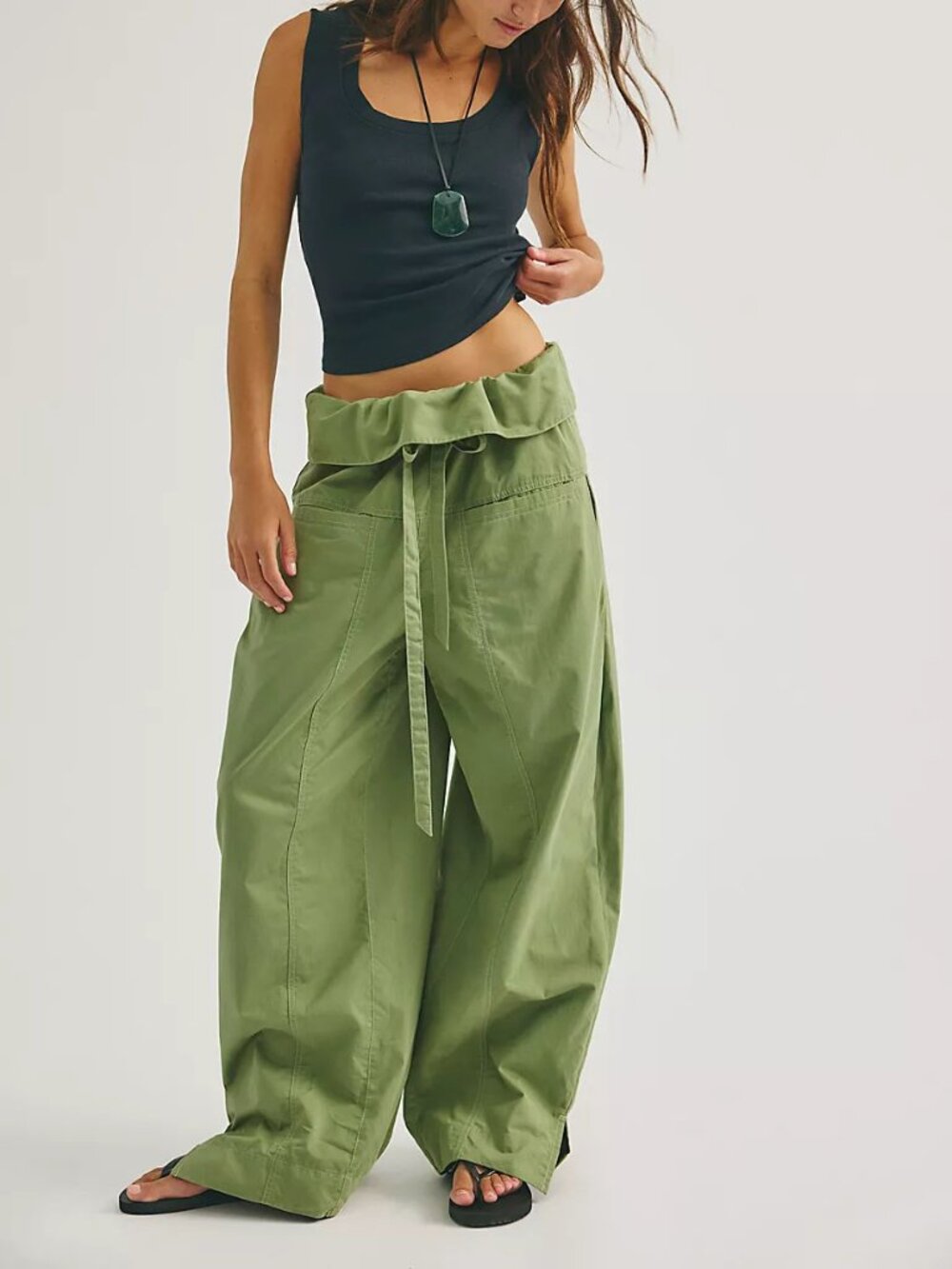 🆕 FREE PEOPLE Fisherman Pants / Mistletoe